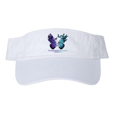 Suicide Prevention Awareness Butterfly No Story Should End Too Soon Visor