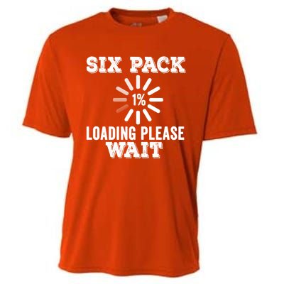 Six Pack Abs Loading Funny Gym Workout Training Fitness Gift Cooling Performance Crew T-Shirt