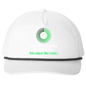 Six Pack Abs Loading Please Wait Gift Funny Gym Workout Design Cute Gift Snapback Five-Panel Rope Hat