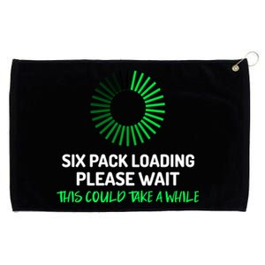 Six Pack Abs Loading Please Wait Gift Funny Gym Workout Design Cute Gift Grommeted Golf Towel