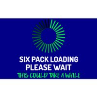 Six Pack Abs Loading Please Wait Gift Funny Gym Workout Design Cute Gift Bumper Sticker