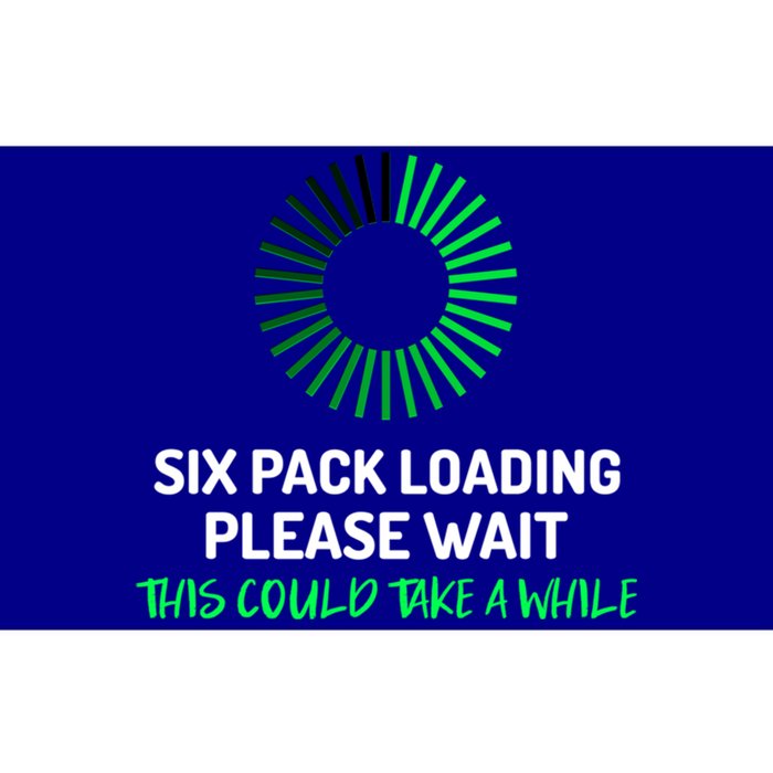 Six Pack Abs Loading Please Wait Gift Funny Gym Workout Design Cute Gift Bumper Sticker