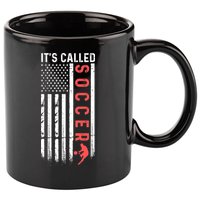 Soccer Players American Flag It's Called Soccer Funny Futbol 11oz C Handle Ceramic Mug