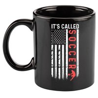Soccer Players American Flag It's Called Soccer Funny Futbol 11oz C Handle Ceramic Mug