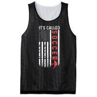 Soccer Players American Flag It's Called Soccer Funny Futbol Mesh Reversible Basketball Jersey Tank