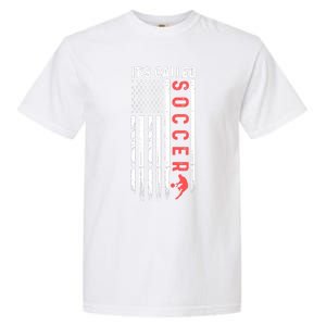 Soccer Players American Flag It's Called Soccer Funny Futbol Garment-Dyed Heavyweight T-Shirt