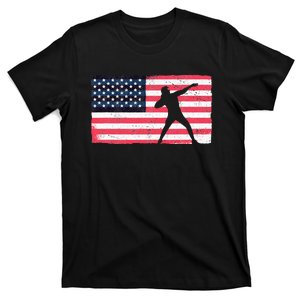 Shot Putter American Flag Usa T-Shirt