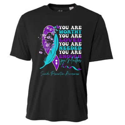 Suicide Prevention Awareness Positive Motivational Cooling Performance Crew T-Shirt