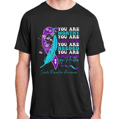 Suicide Prevention Awareness Positive Motivational Adult ChromaSoft Performance T-Shirt