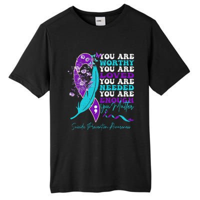 Suicide Prevention Awareness Positive Motivational Tall Fusion ChromaSoft Performance T-Shirt