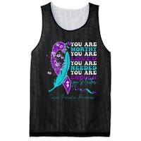 Suicide Prevention Awareness Positive Motivational Mesh Reversible Basketball Jersey Tank