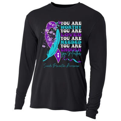 Suicide Prevention Awareness Positive Motivational Cooling Performance Long Sleeve Crew