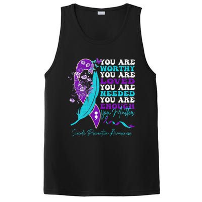 Suicide Prevention Awareness Positive Motivational PosiCharge Competitor Tank