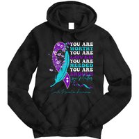 Suicide Prevention Awareness Positive Motivational Tie Dye Hoodie