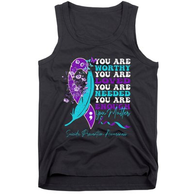 Suicide Prevention Awareness Positive Motivational Tank Top