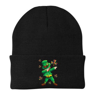 St Patrick's Autism Awareness Puzzle Ribbon Leprechaun IEP Beanie