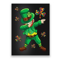 St Patrick's Autism Awareness Puzzle Ribbon Leprechaun IEP Poster