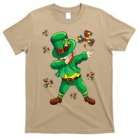St Patrick's Autism Awareness Puzzle Ribbon Leprechaun IEP T-Shirt