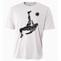 Soccer Player And Soccer Fan Motif Vintage Cooling Performance Crew T-Shirt