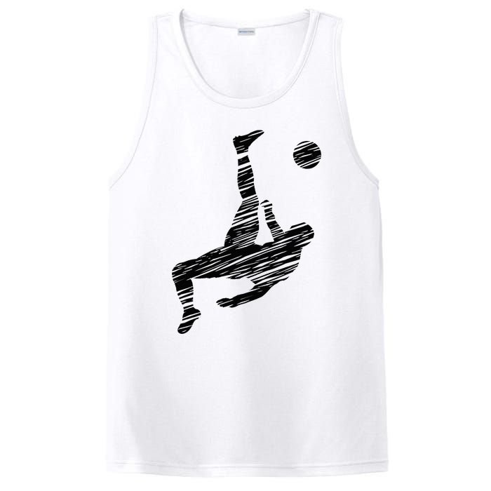 Soccer Player And Soccer Fan Motif Vintage PosiCharge Competitor Tank