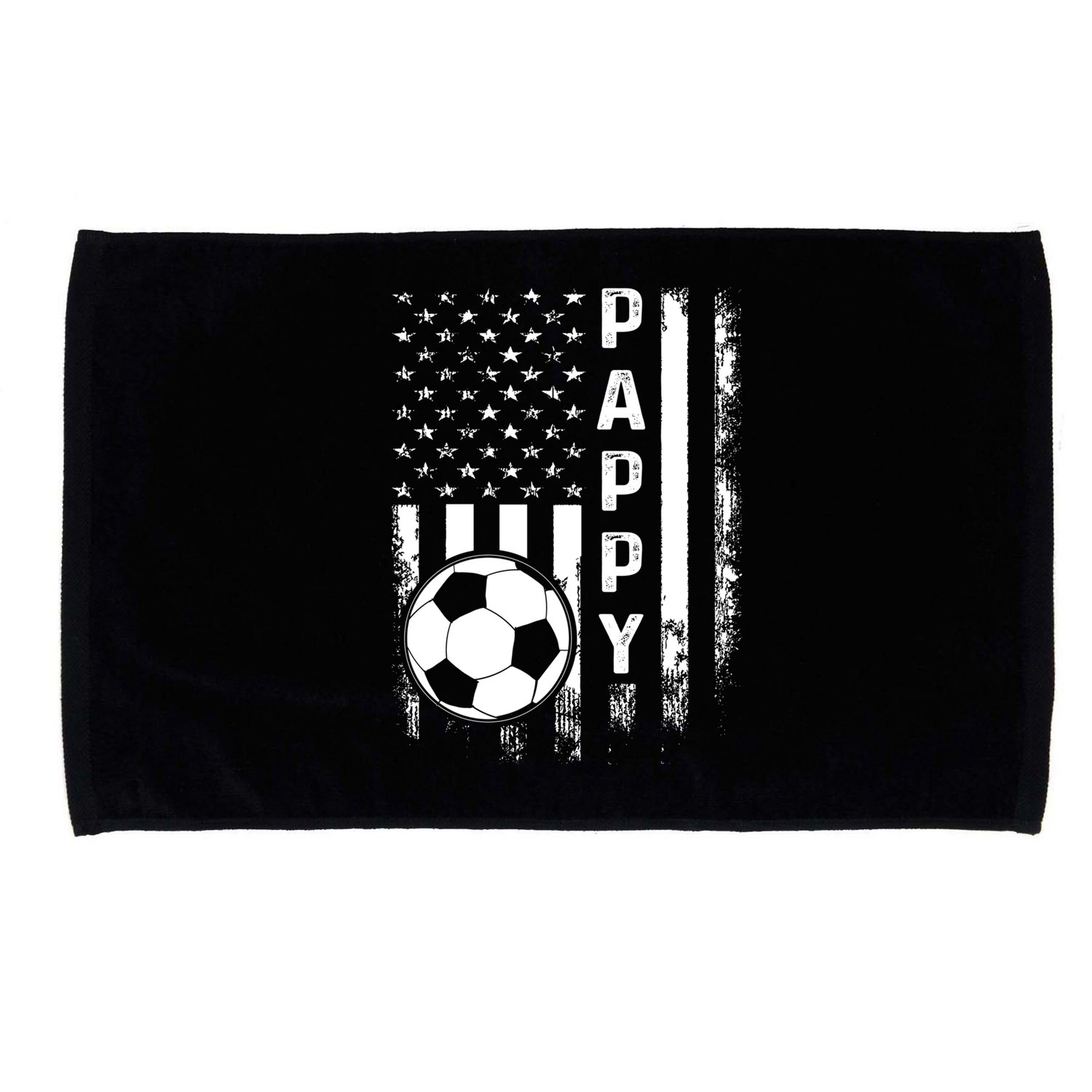 Soccer Pappy American Flag Vintage Christmas Xmas Meaningful Gift Microfiber Hand Towel