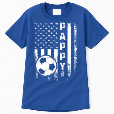 Soccer Pappy American Flag Vintage Christmas Xmas Meaningful Gift Tall T-Shirt