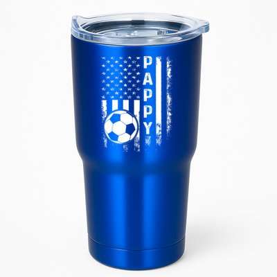 Soccer Pappy American Flag Vintage Christmas Xmas Meaningful Gift Tumbler