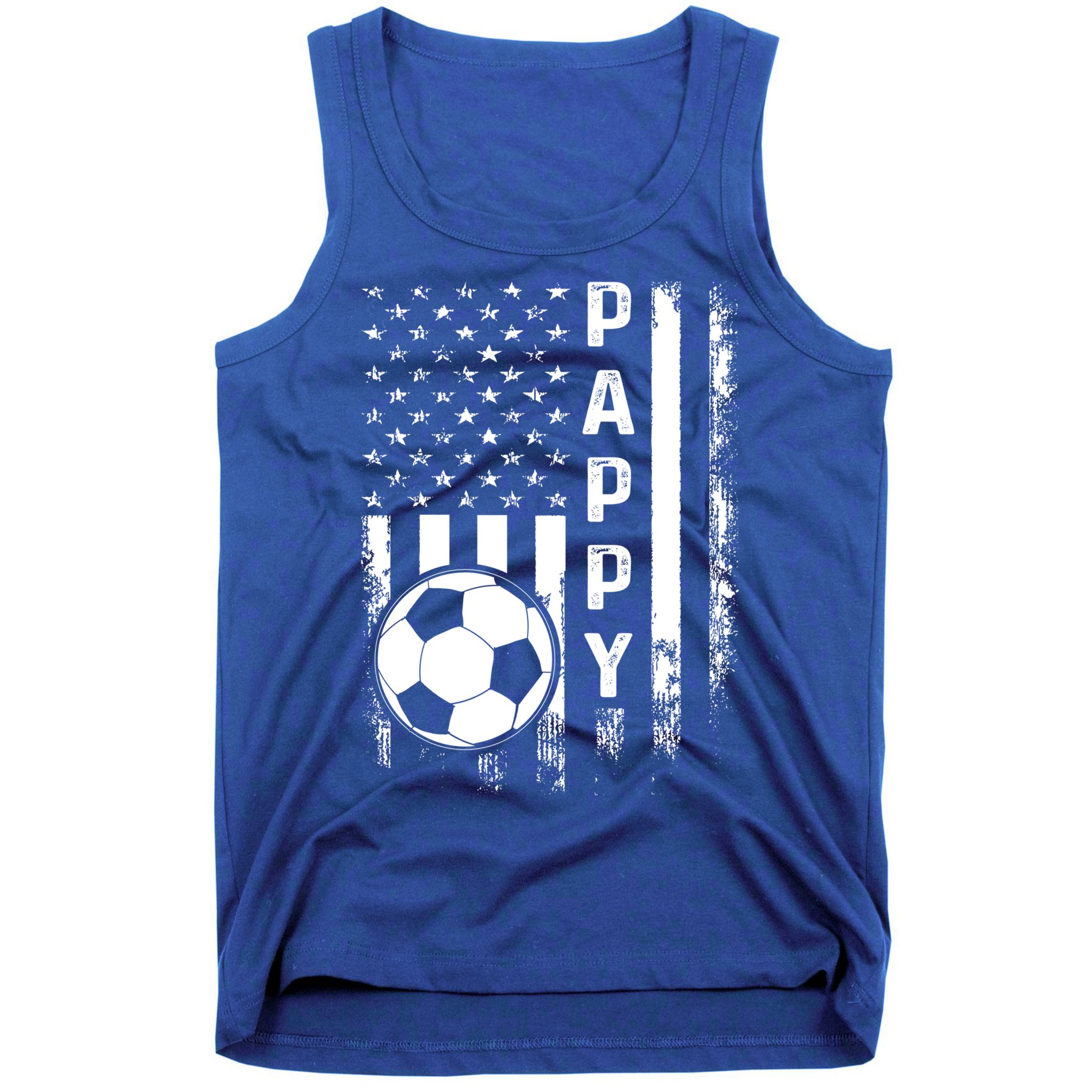 Soccer Pappy American Flag Vintage Christmas Xmas Meaningful Gift Tank Top