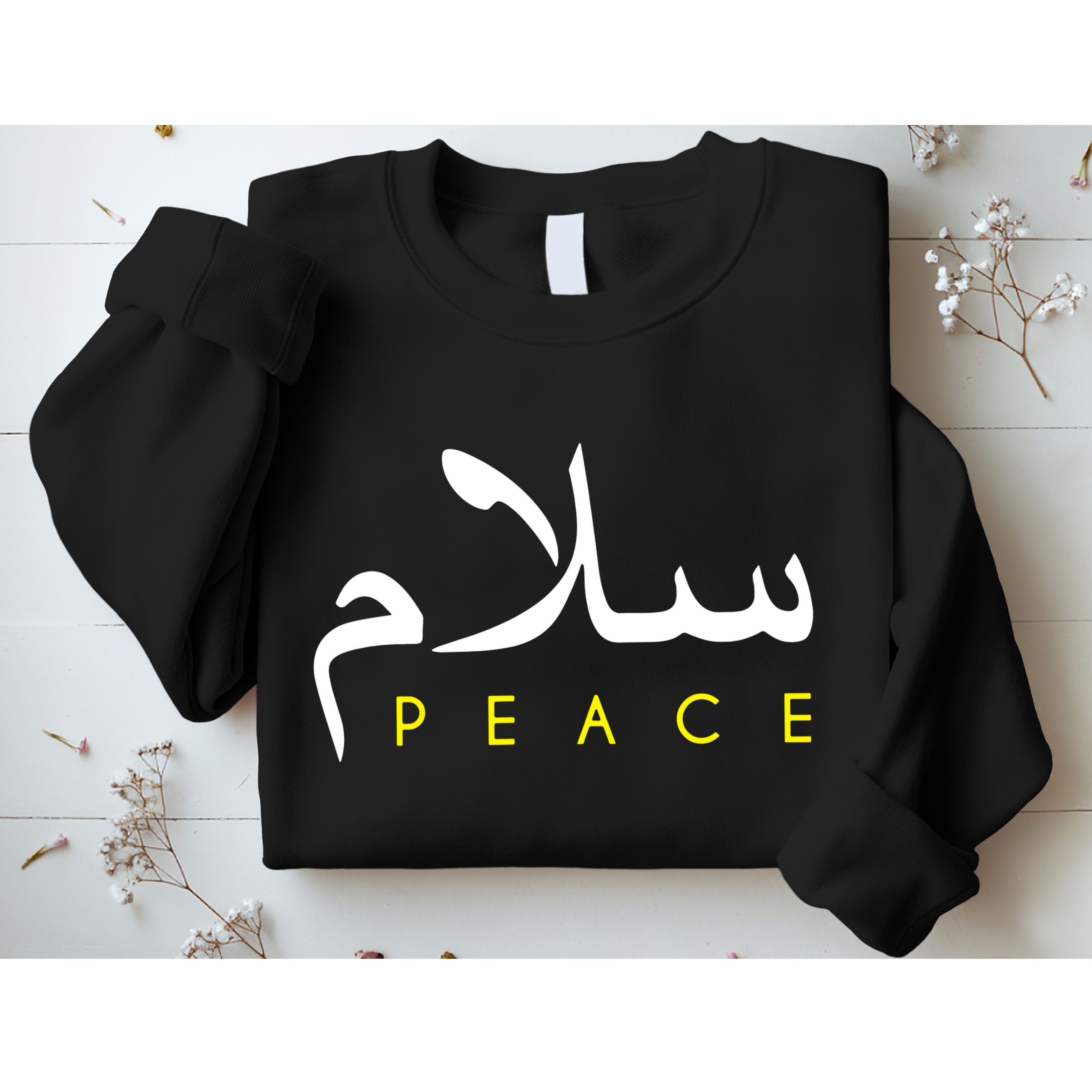 Salam Peace Arabic Calligraphy Sweatshirt