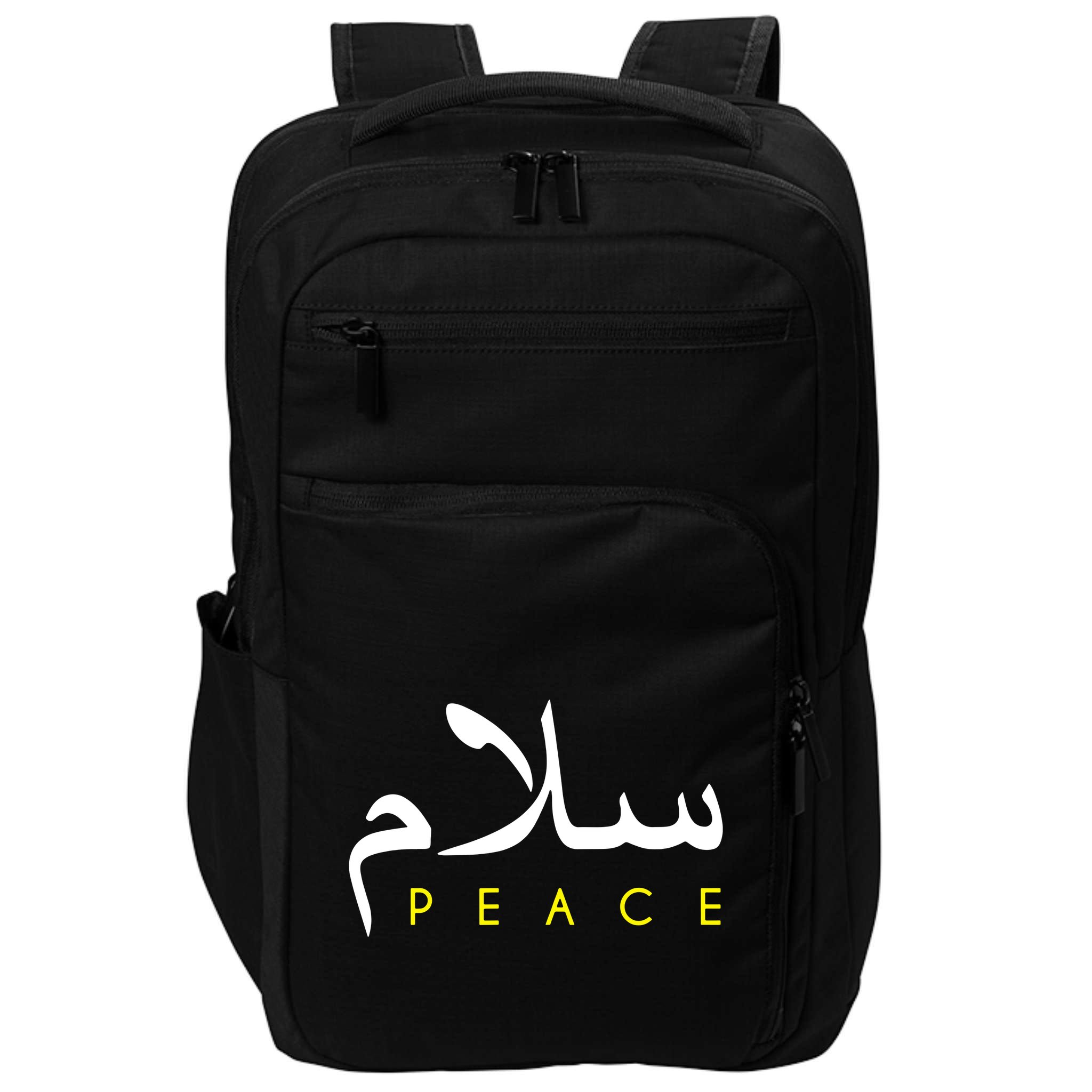 Salam Peace Arabic Calligraphy Impact Tech Backpack