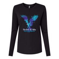 Suicide Prevention Awareness Phoenix Rise From The Ashes Womens Cotton Relaxed Long Sleeve T-Shirt