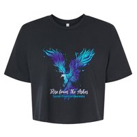 Suicide Prevention Awareness Phoenix Rise From The Ashes Bella+Canvas Jersey Crop Tee