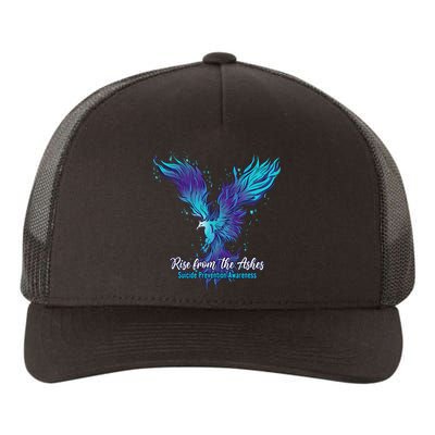 Suicide Prevention Awareness Phoenix Rise From The Ashes Yupoong Adult 5-Panel Trucker Hat