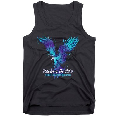 Suicide Prevention Awareness Phoenix Rise From The Ashes Tank Top