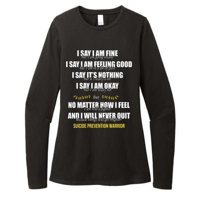 Suicide Prevention Awareness Warrior Quote Womens CVC Long Sleeve Shirt