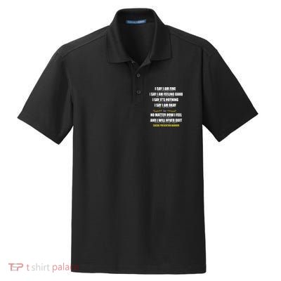 Suicide Prevention Awareness Warrior Quote Dry Zone Grid Polo