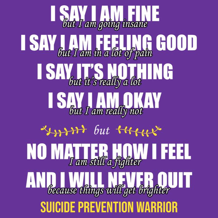 Suicide Prevention Awareness Warrior Quote Trucker Hat