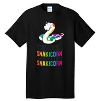 Snake Pet Always Be A Snakicorn Birthday Unicorn Snake Tall T-Shirt