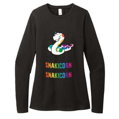 Snake Pet Always Be A Snakicorn Birthday Unicorn Snake Womens CVC Long Sleeve Shirt