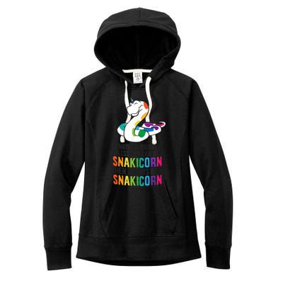 Snake Pet Always Be A Snakicorn Birthday Unicorn Snake Women's Fleece Hoodie