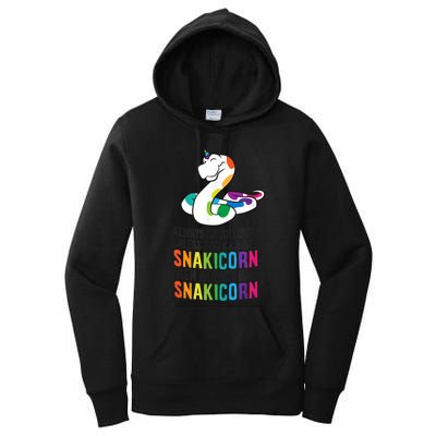 Snake Pet Always Be A Snakicorn Birthday Unicorn Snake Women's Pullover Hoodie