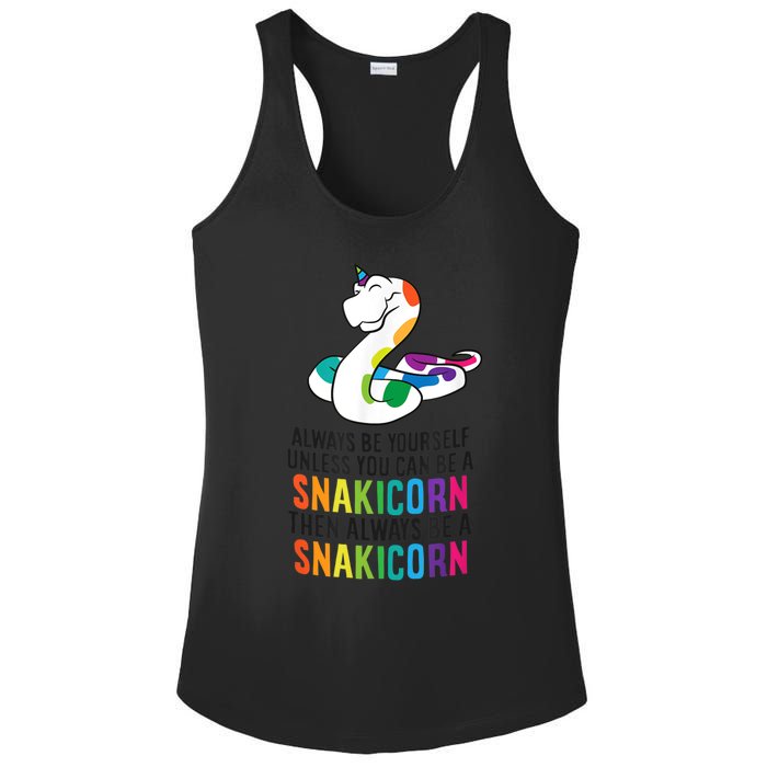 Snake Pet Always Be A Snakicorn Birthday Unicorn Snake Ladies PosiCharge Competitor Racerback Tank