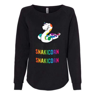 Snake Pet Always Be A Snakicorn Birthday Unicorn Snake Womens California Wash Sweatshirt