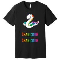 Snake Pet Always Be A Snakicorn Birthday Unicorn Snake Premium T-Shirt