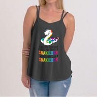 Snake Pet Always Be A Snakicorn Birthday Unicorn Snake Women's Strappy Tank