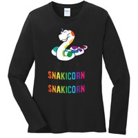 Snake Pet Always Be A Snakicorn Birthday Unicorn Snake Ladies Long Sleeve Shirt