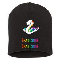 Snake Pet Always Be A Snakicorn Birthday Unicorn Snake Short Acrylic Beanie