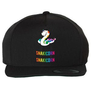 Snake Pet Always Be A Snakicorn Birthday Unicorn Snake Wool Snapback Cap