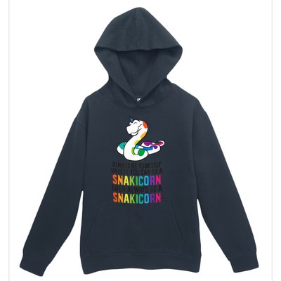 Snake Pet Always Be A Snakicorn Birthday Unicorn Snake Urban Pullover Hoodie