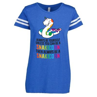 Snake Pet Always Be A Snakicorn Birthday Unicorn Snake Enza Ladies Jersey Football T-Shirt